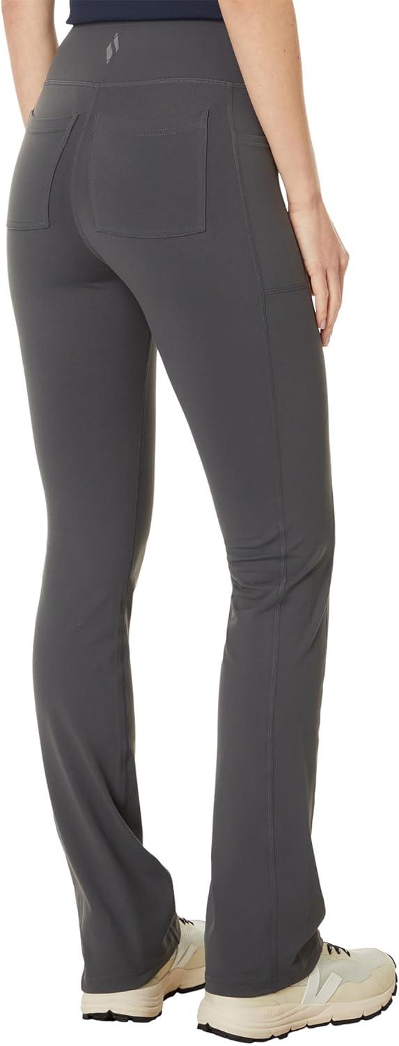 imageSkechers Womens Go Walk High Waisted Pant Joy 4Way Stretch MoistureWicking Layered WaistbandBlackCharcoal