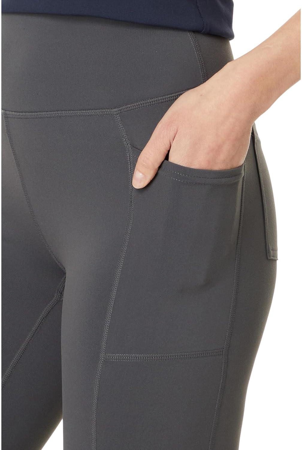 imageSkechers Womens Go Walk High Waisted Pant Joy 4Way Stretch MoistureWicking Layered WaistbandBlackCharcoal