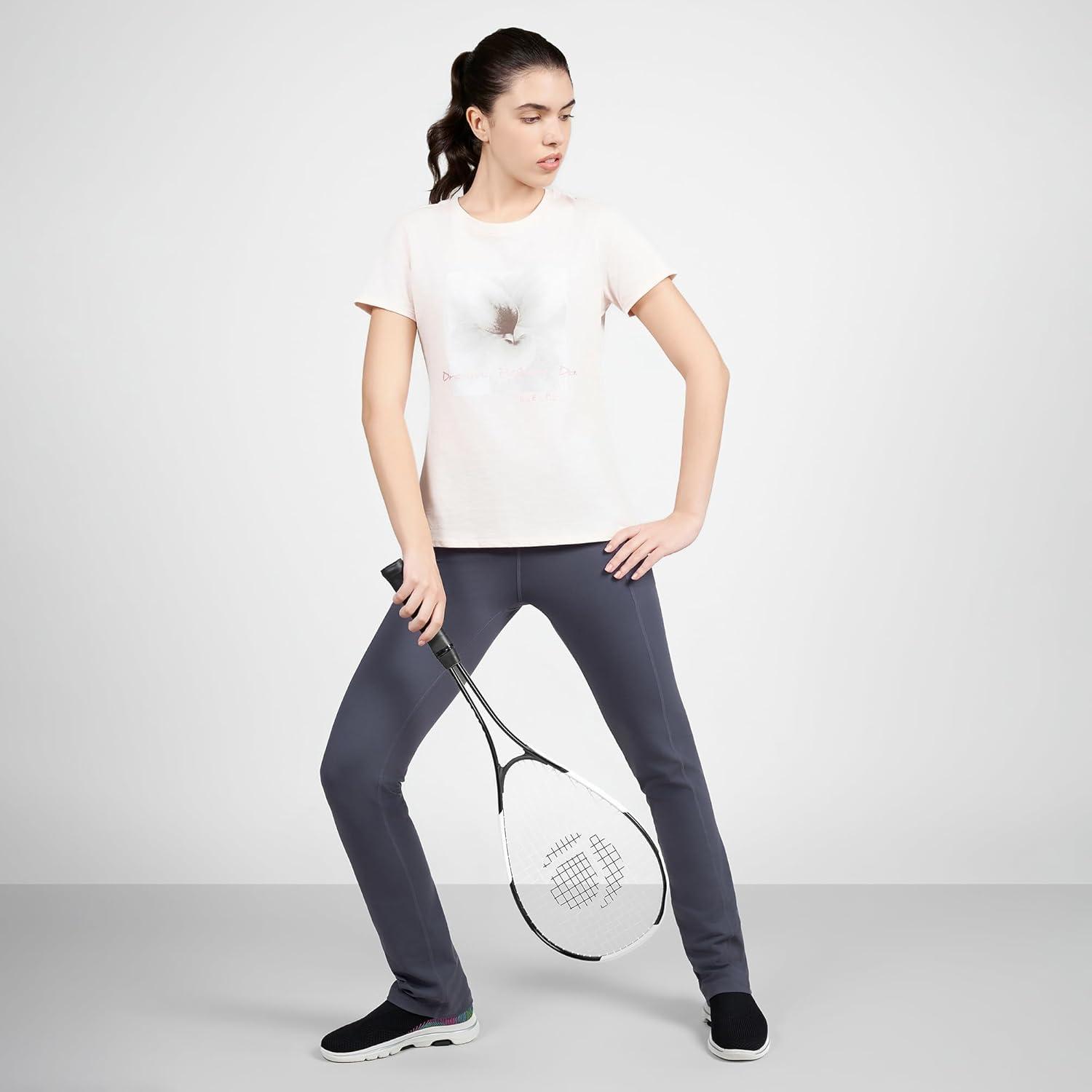 imageSkechers Womens Go Walk High Waisted Pant Joy 4Way Stretch MoistureWicking Layered WaistbandGreystone