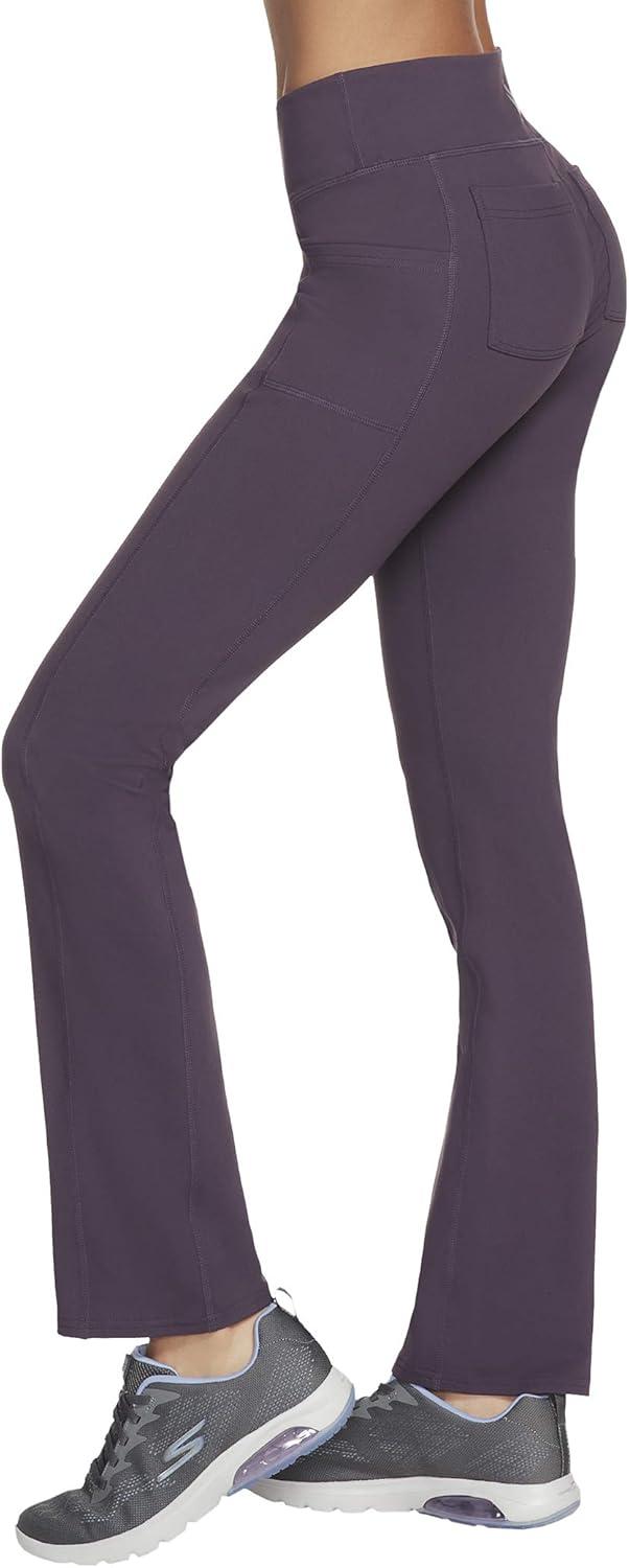 imageSkechers Womens Go Walk High Waisted Pant Joy 4Way Stretch MoistureWicking Layered WaistbandNight Shade