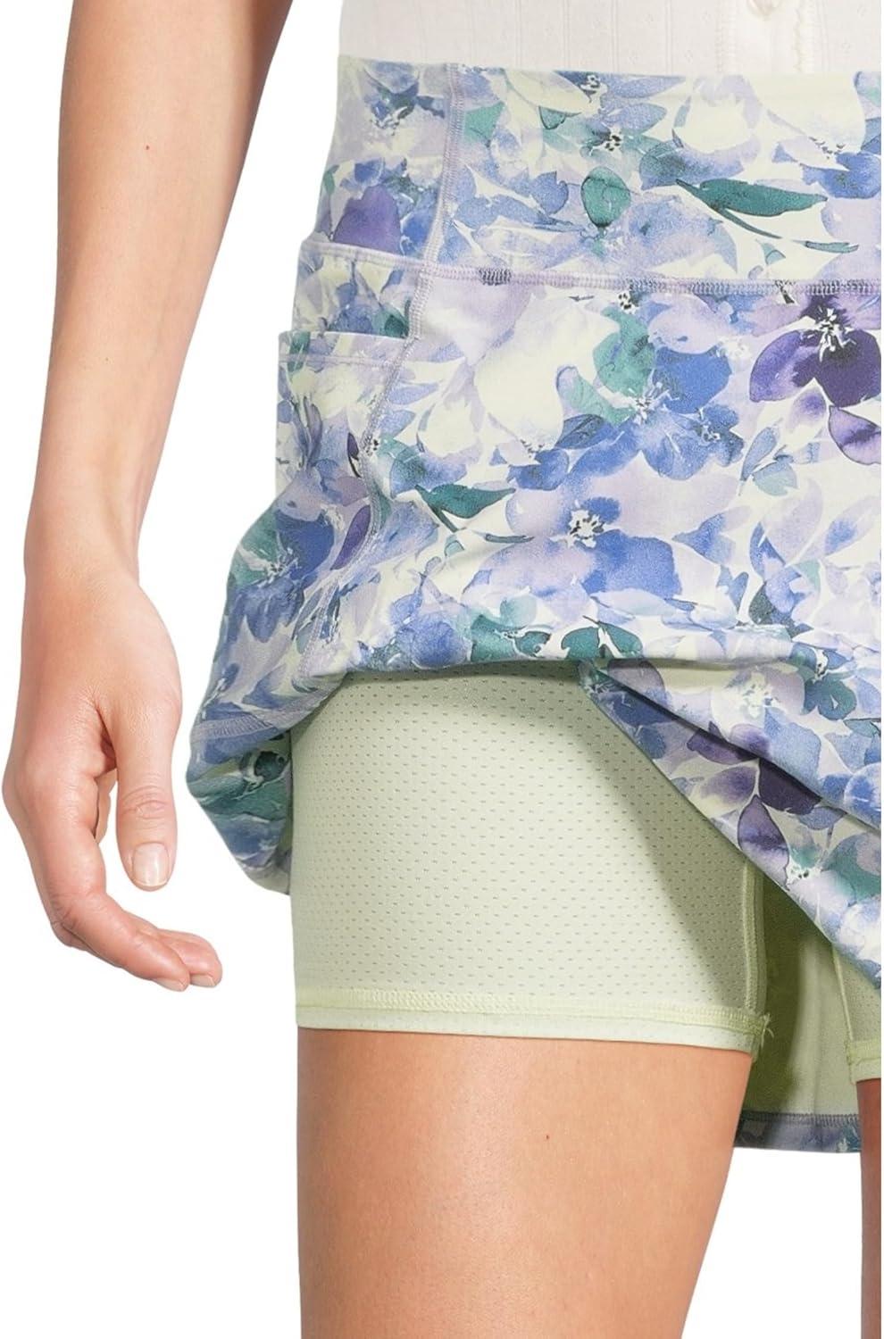 imageSkechers Womens Go Walk High Waisted Pickleball SkortBlue Seascape Floral