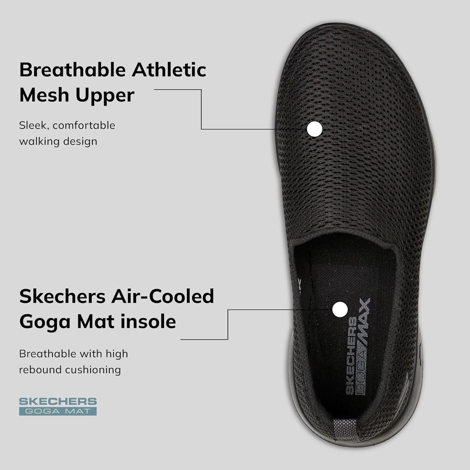 imageSkechers Womens Go Walk Joy Cushioning SneakersBlack