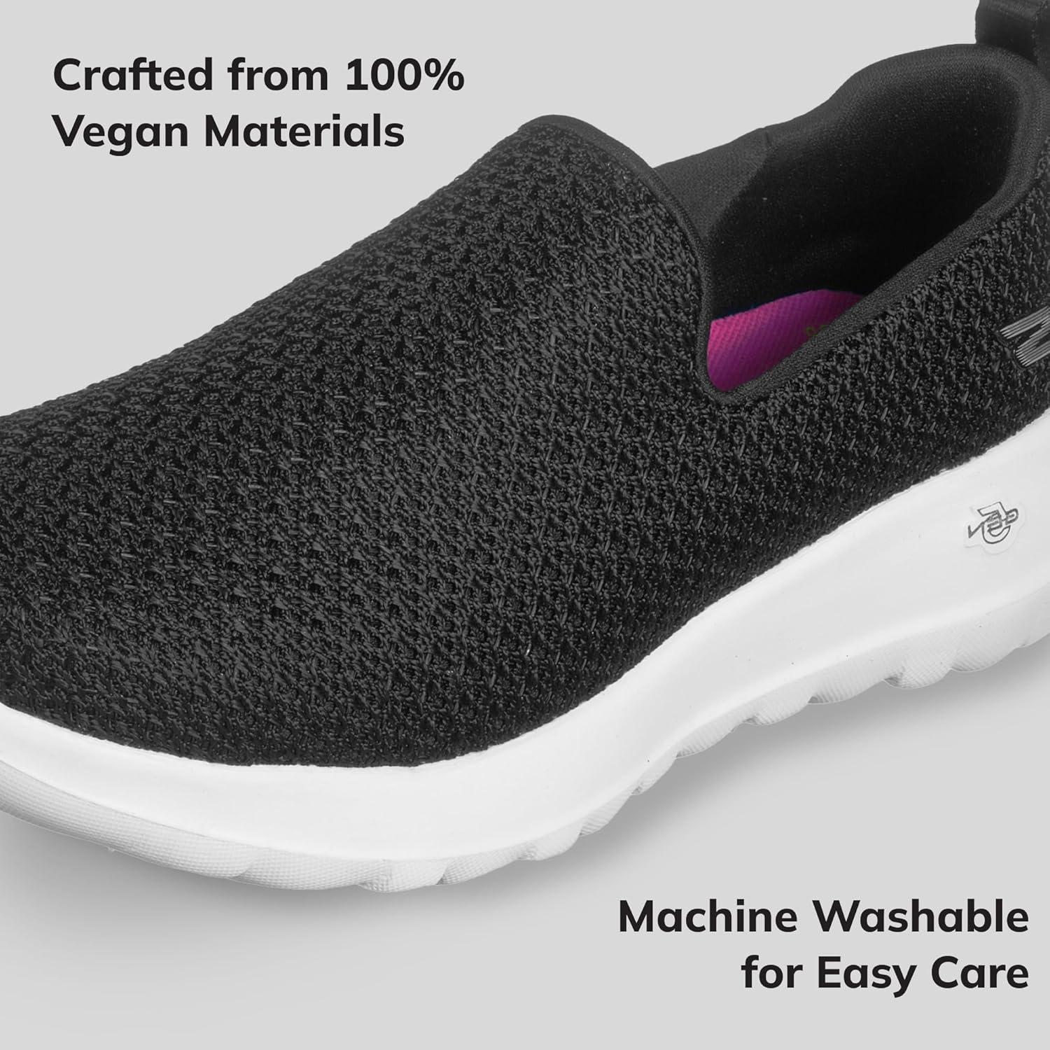 imageSkechers Womens Go Walk Joy Cushioning SneakersBlackWhite