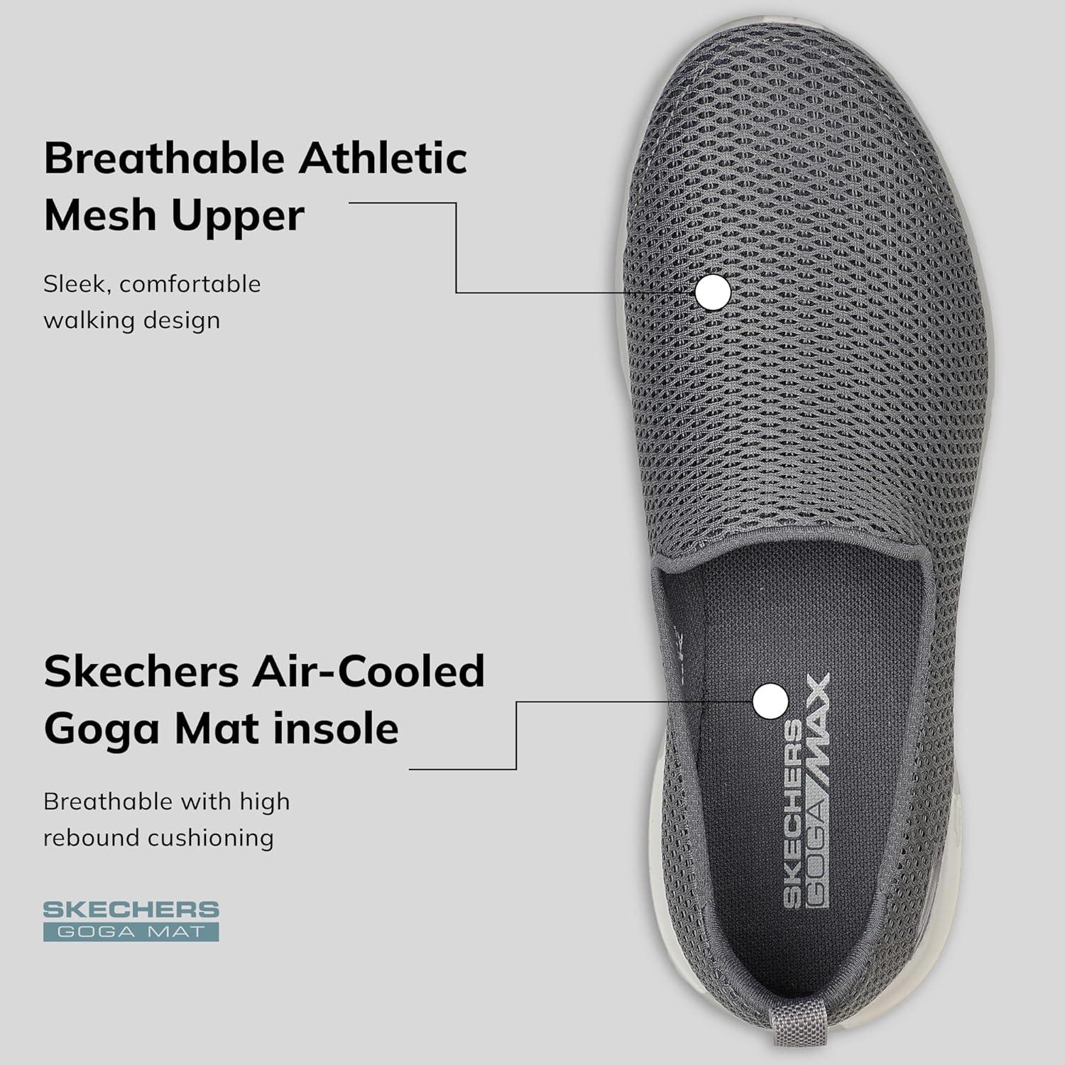 imageSkechers Womens Go Walk Joy Cushioning SneakersCharcoal