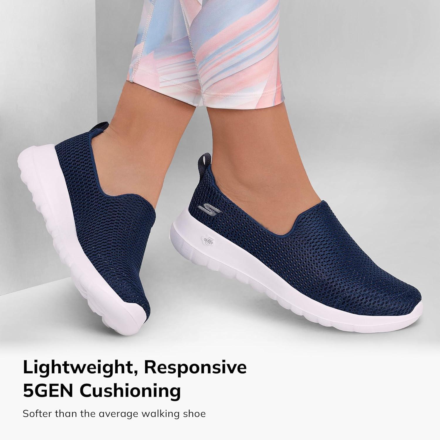 imageSkechers Womens Go Walk Joy Cushioning SneakersNavyWhite