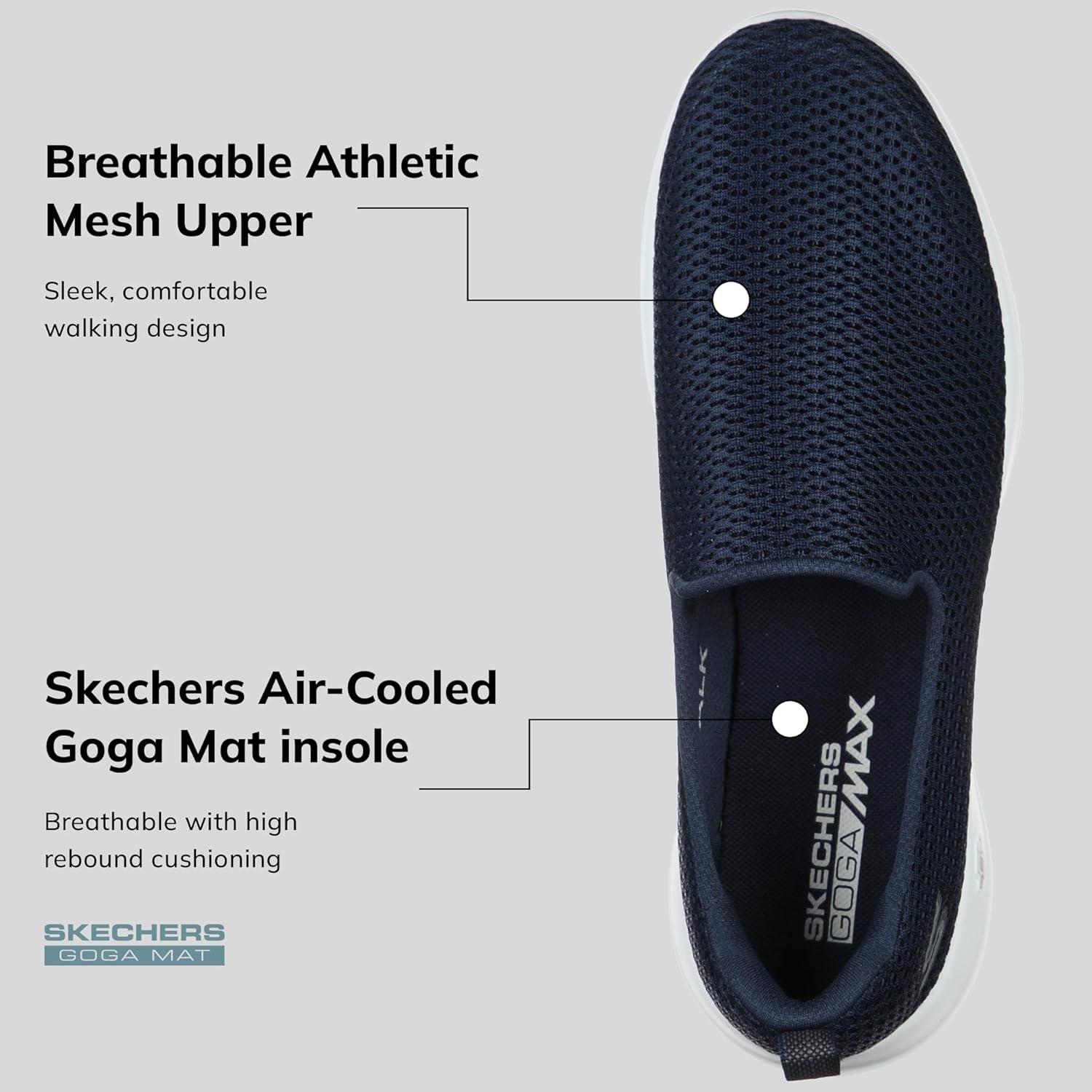 imageSkechers Womens Go Walk Joy Cushioning SneakersNavyWhite