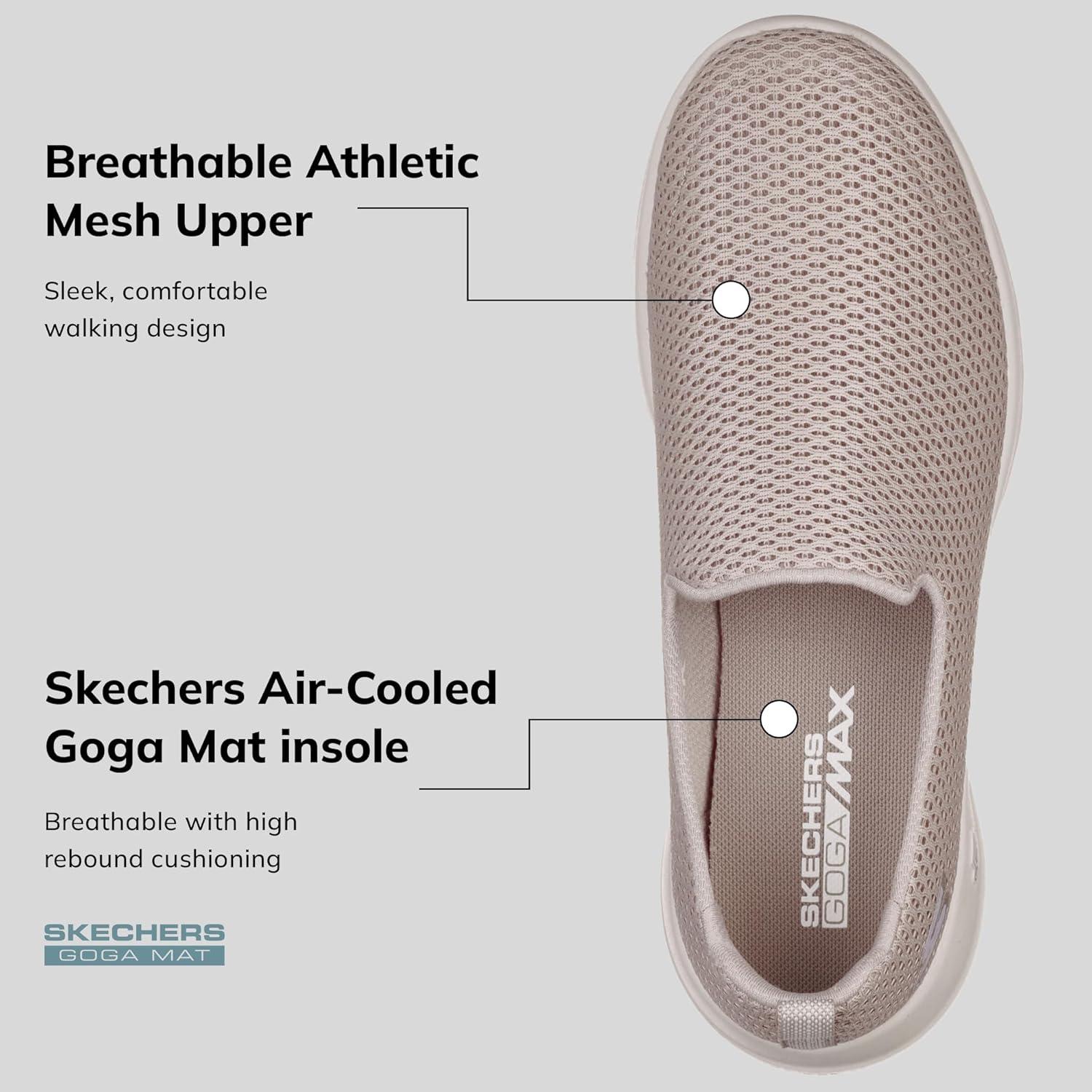 imageSkechers Womens Go Walk Joy Cushioning SneakersTaupe