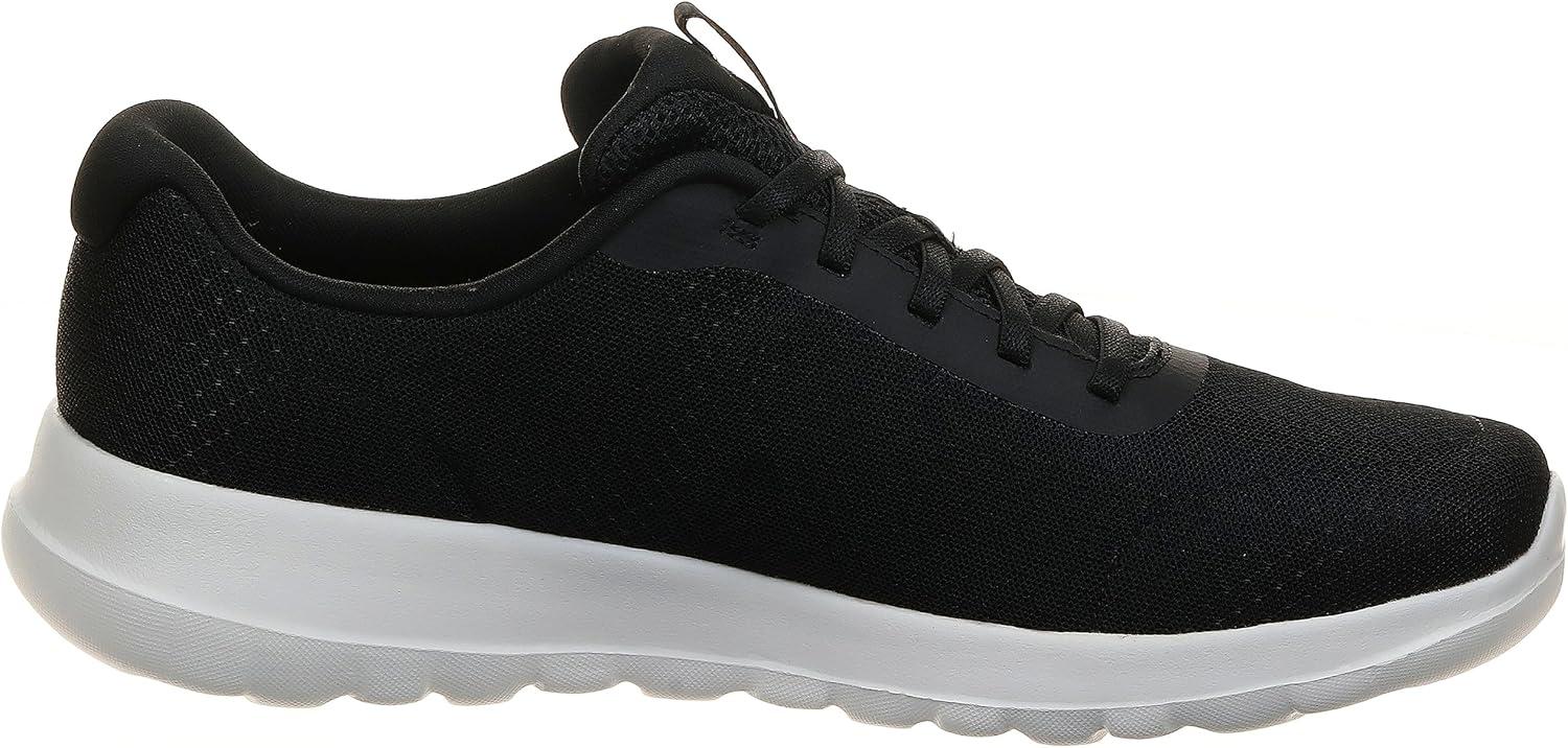 imageSkechers Womens Go Walk Joy Ecstatic SneakersBlack Textile White Trim Dark