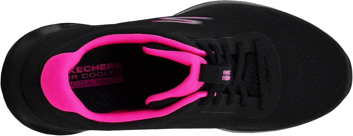 imageSkechers Womens Go Walk Joy Ecstatic SneakersBlackHot Pink