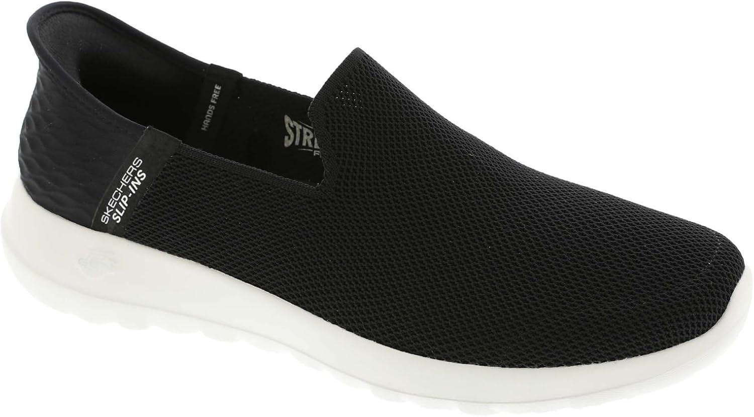 imageSkechers Womens Go Walk Joy Vela Hands Free SlipinsBlackWhite