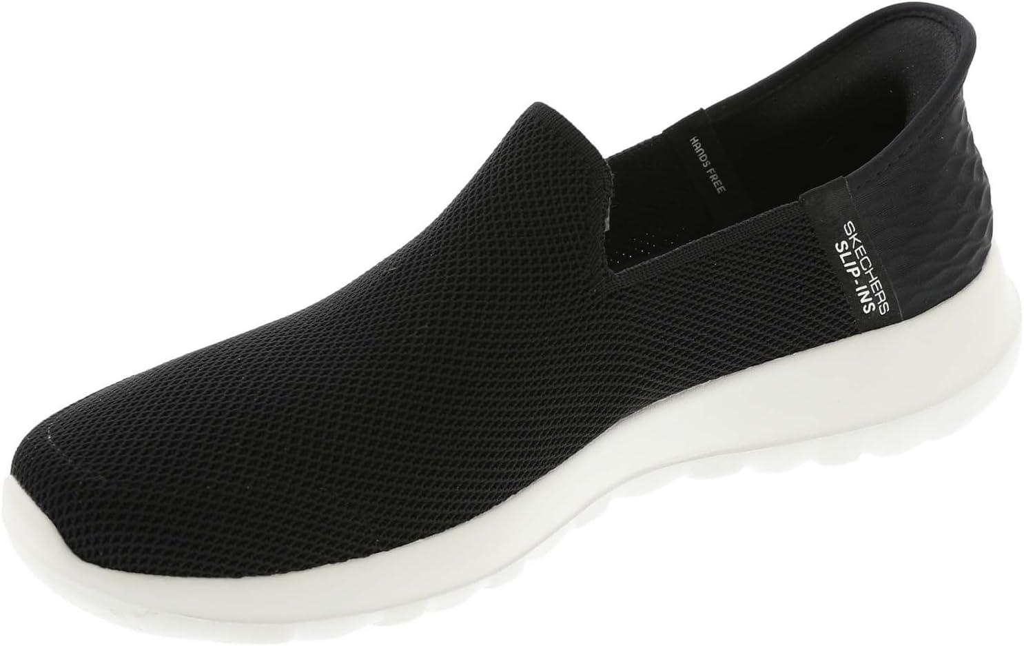 imageSkechers Womens Go Walk Joy Vela Hands Free SlipinsBlackWhite