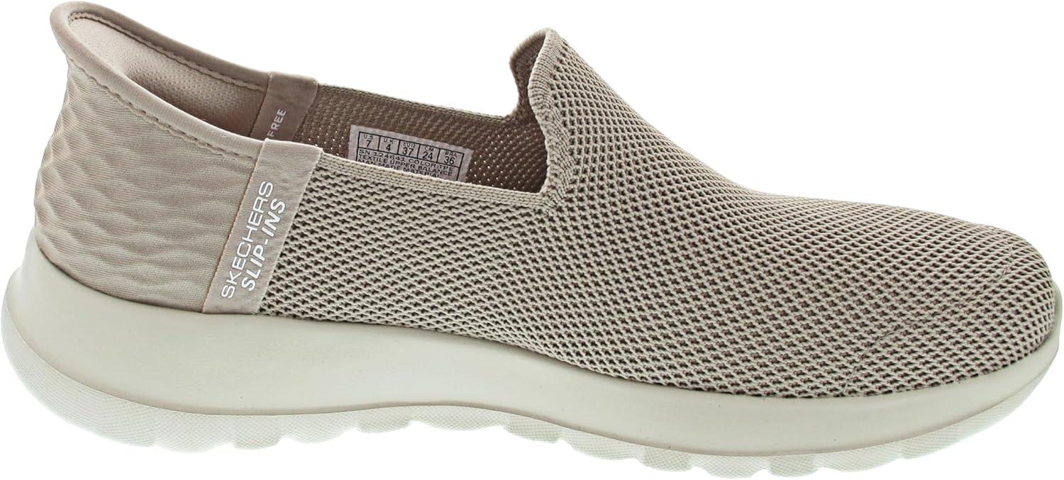 imageSkechers Womens Go Walk Joy Vela Hands Free SlipinsTaupe