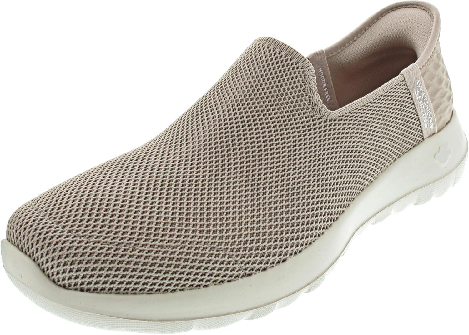imageSkechers Womens Go Walk Joy Vela Hands Free SlipinsTaupe