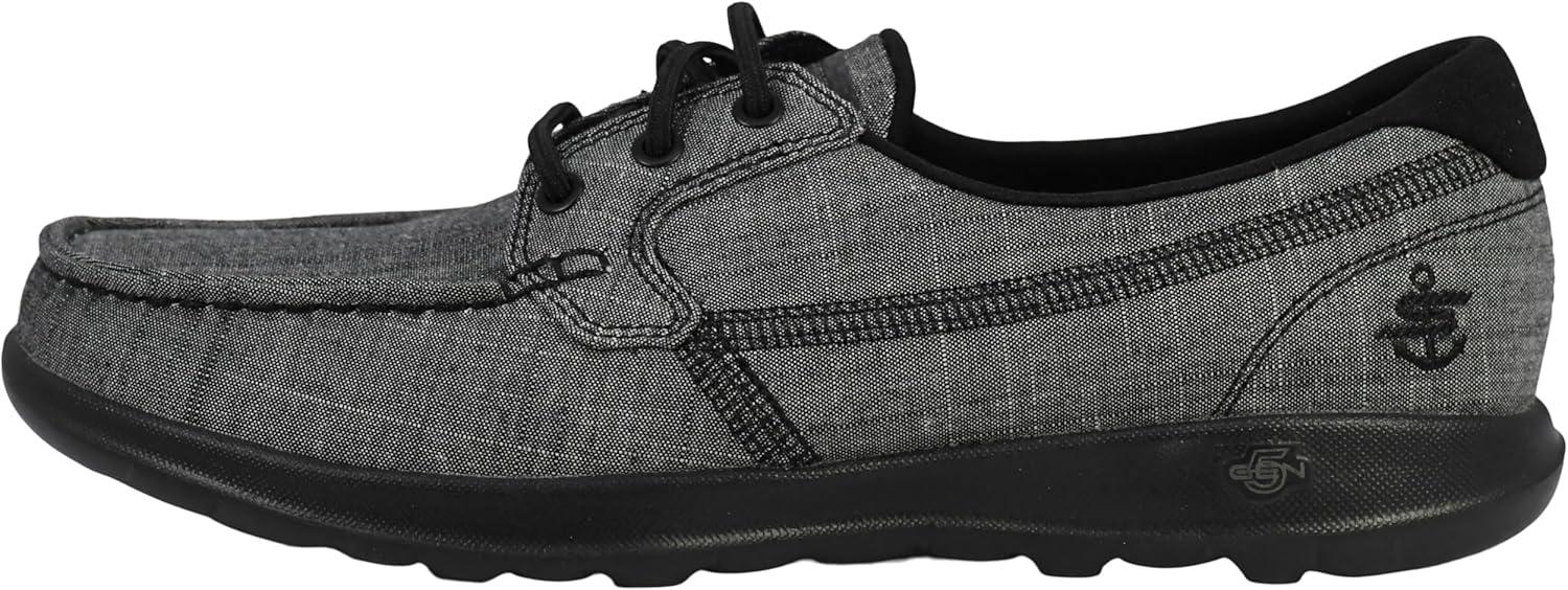 imageSkechers Womens Go Walk Lite15433 Boat ShoeBlackBlack