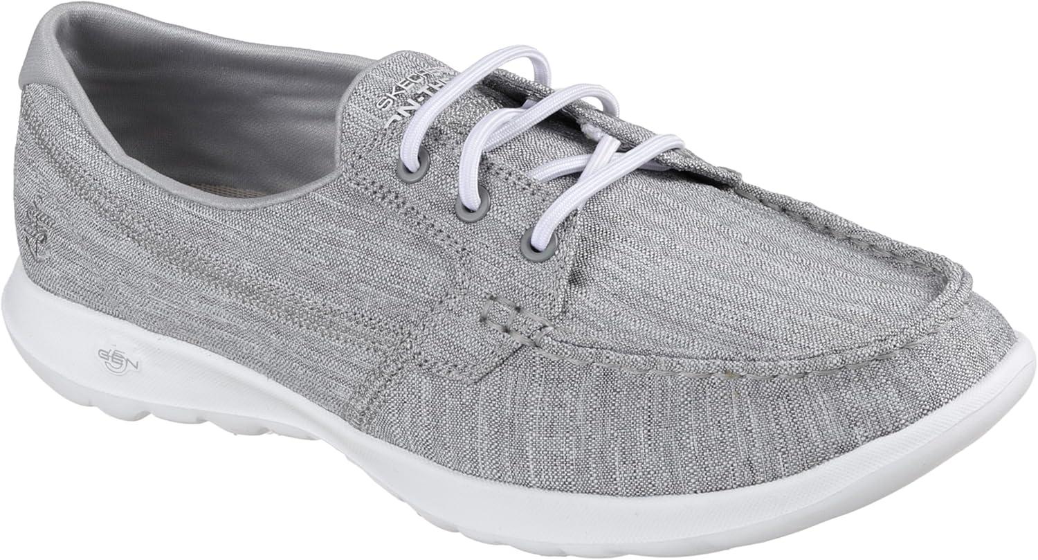 imageSkechers Womens Go Walk Lite15433 Boat ShoeGray Ash