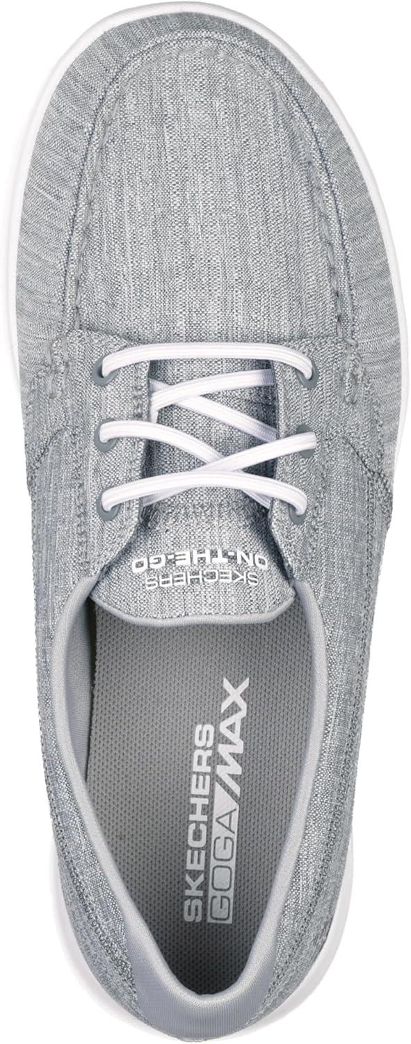imageSkechers Womens Go Walk Lite15433 Boat ShoeGray Ash