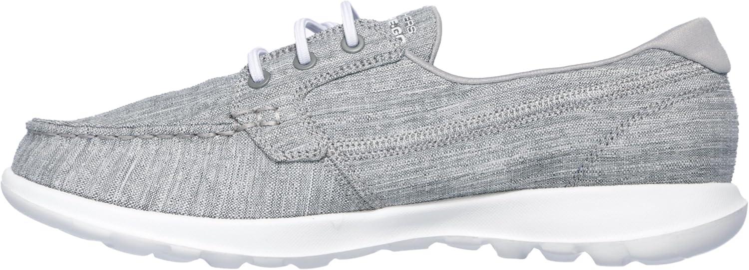 imageSkechers Womens Go Walk Lite15433 Boat ShoeGray Ash