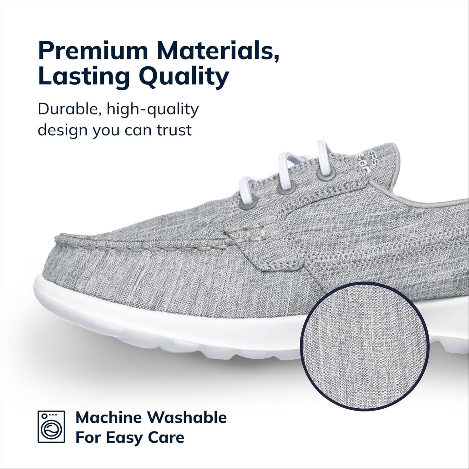 imageSkechers Womens Go Walk Lite15433 Boat ShoeGrey