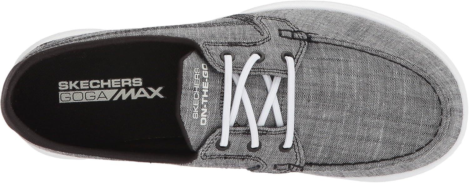 imageSkechers Womens Go Walk Lite15433 Boat ShoeLite Isla Black White
