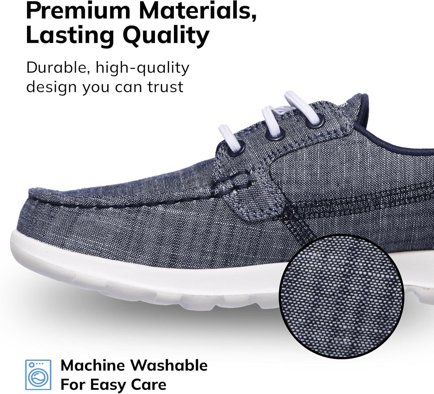 imageSkechers Womens Go Walk Lite15433 Boat ShoeNavy