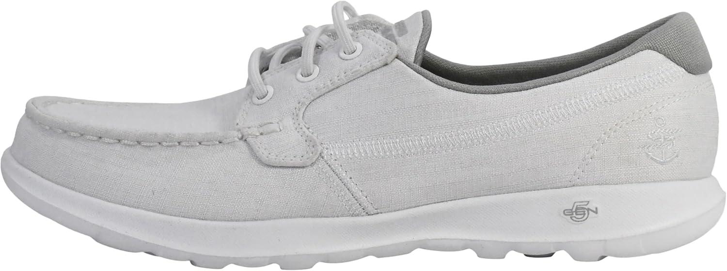 imageSkechers Womens Go Walk Lite15433 Boat ShoeWhite