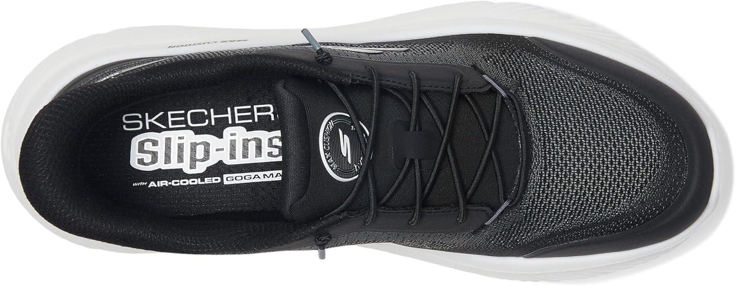 imageSkechers Womens Go Walk Max Cushioning Hyper Burst Nikita Hands Free Slipins SneakerBlackWhite