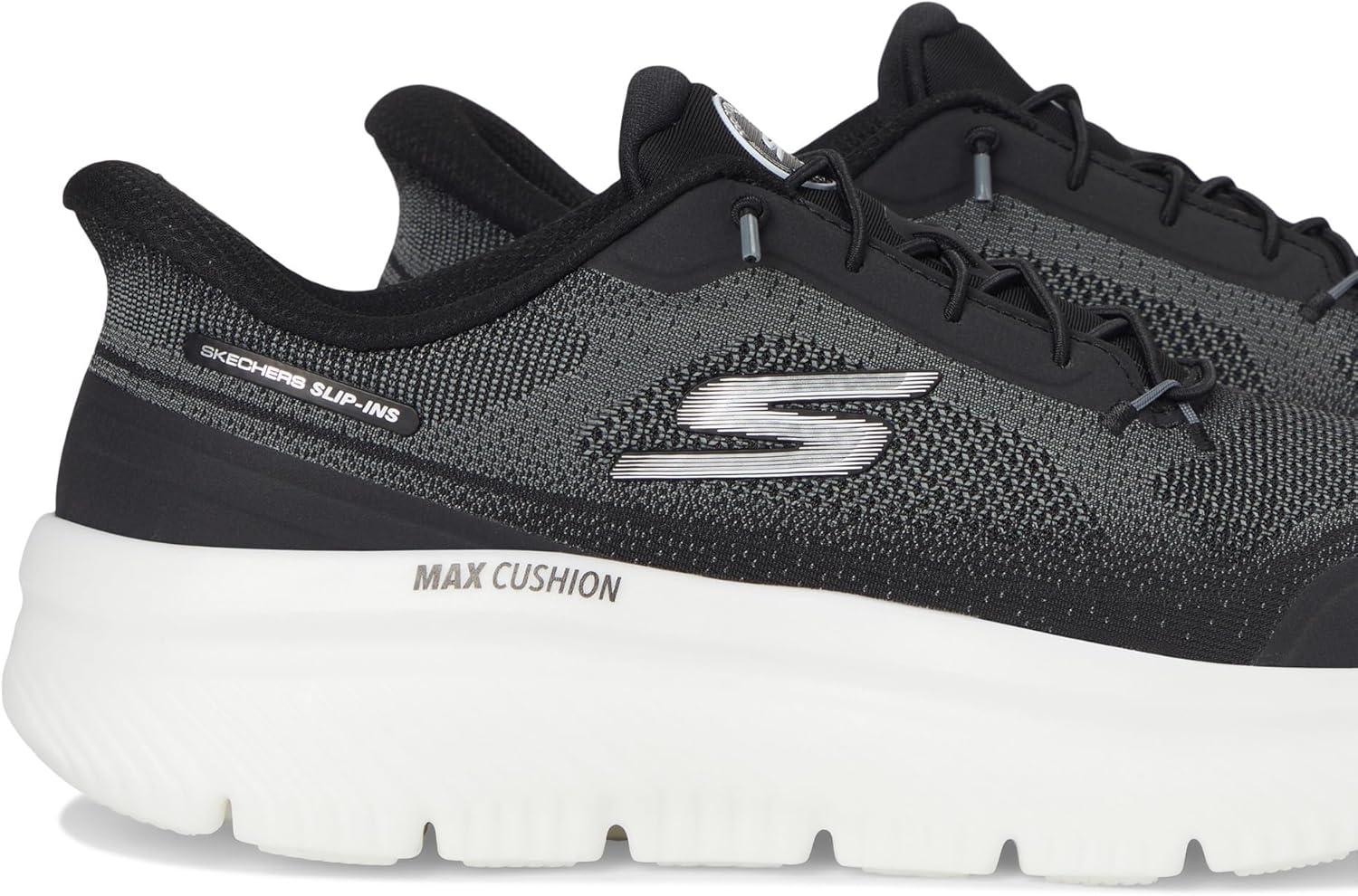imageSkechers Womens Go Walk Max Cushioning Hyper Burst Nikita Hands Free Slipins SneakerBlackWhite