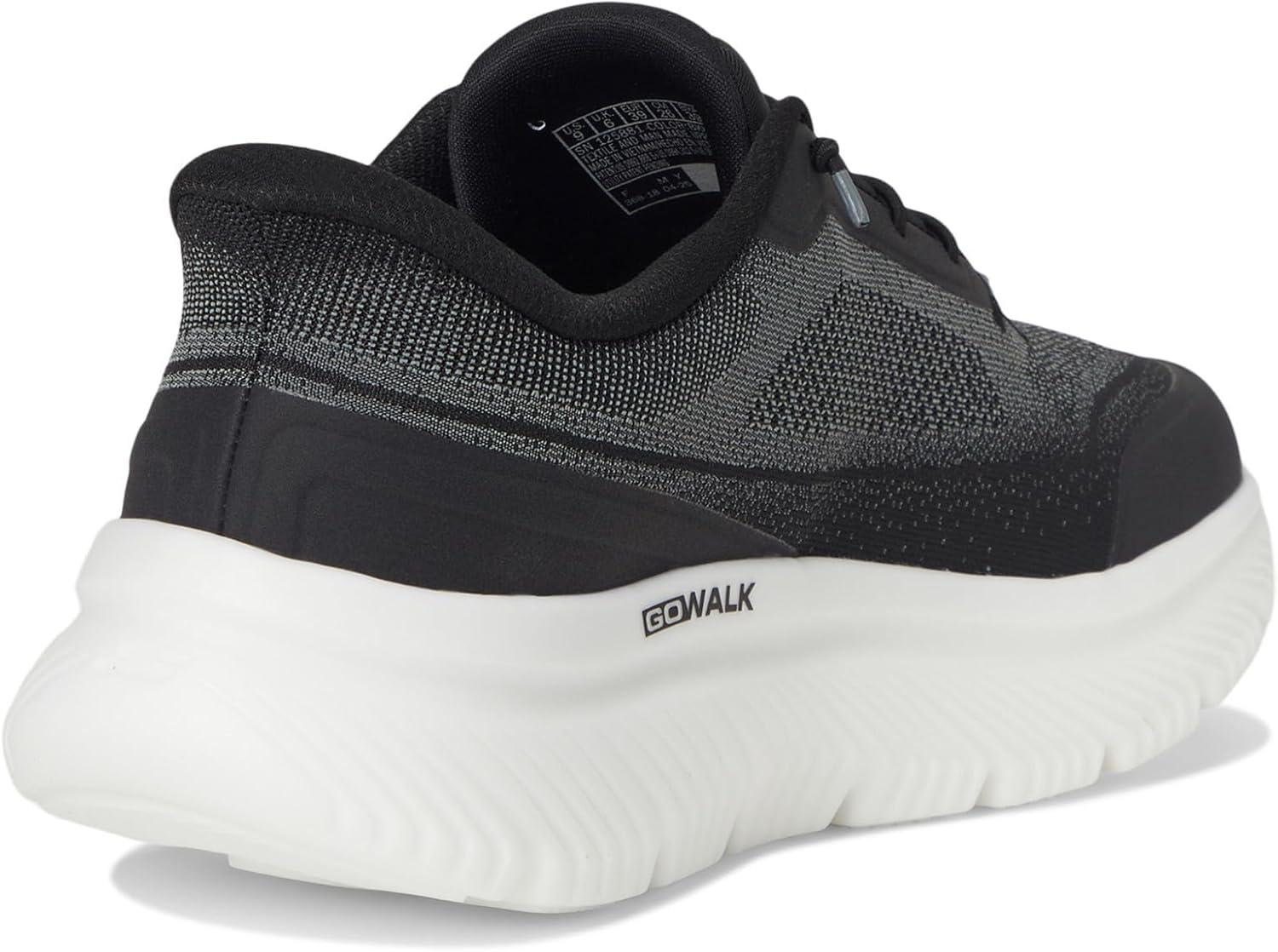 imageSkechers Womens Go Walk Max Cushioning Hyper Burst Nikita Hands Free Slipins SneakerBlackWhite