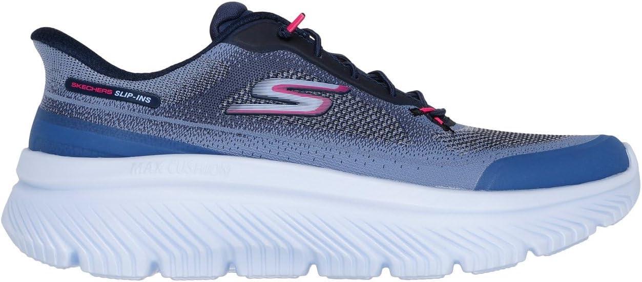 imageSkechers Womens Go Walk Max Cushioning Hyper Burst Nikita Hands Free Slipins SneakerNavyPink
