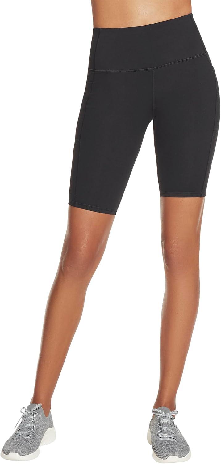imageSkechers Womens Go Walk Slip Ins High Waisted 10quot Active Bike ShortBlack