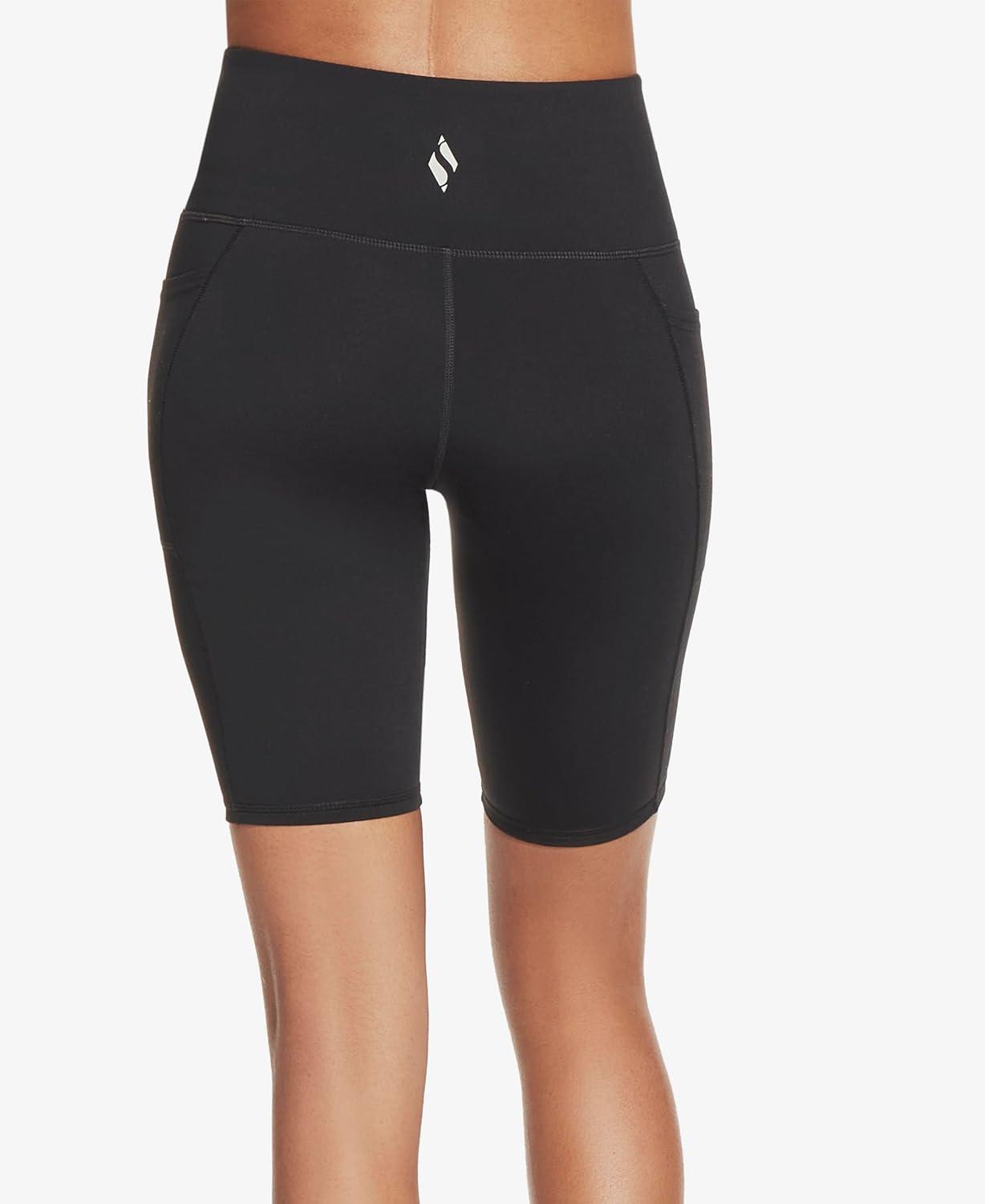 imageSkechers Womens Go Walk Slip Ins High Waisted 10quot Active Bike ShortBlack