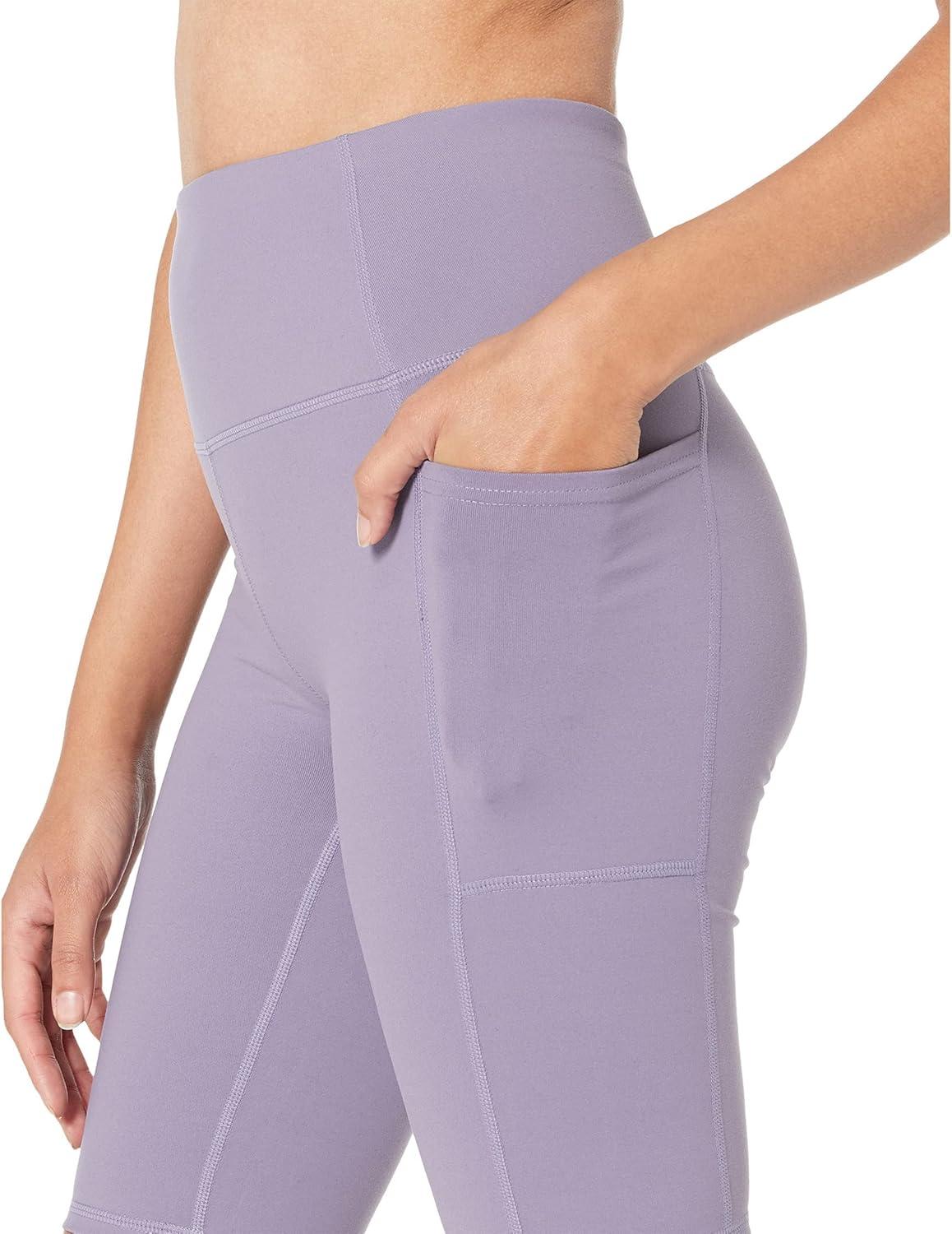 imageSkechers Womens Go Walk Slip Ins High Waisted 10quot Active Bike ShortPurple Gray