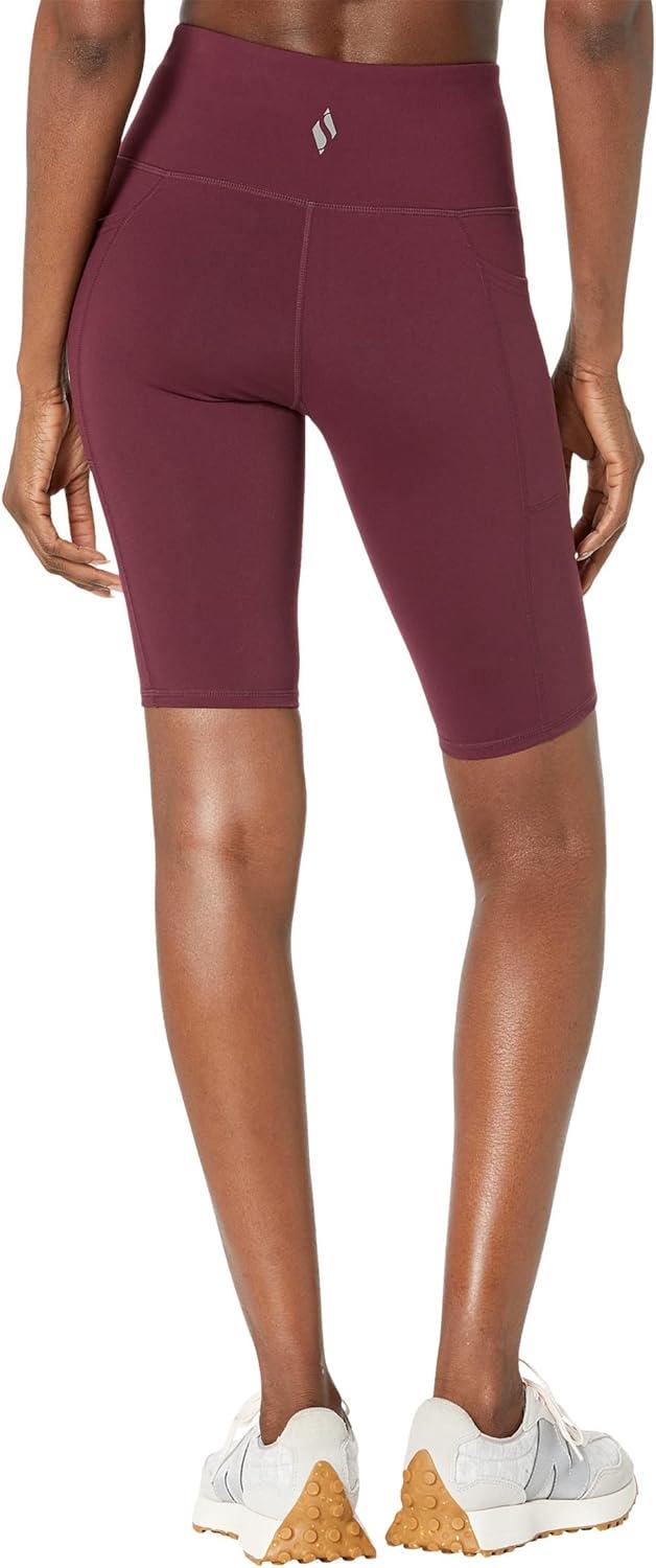 imageSkechers Womens Go Walk Slip Ins High Waisted 10quot Active Bike ShortWinetasting