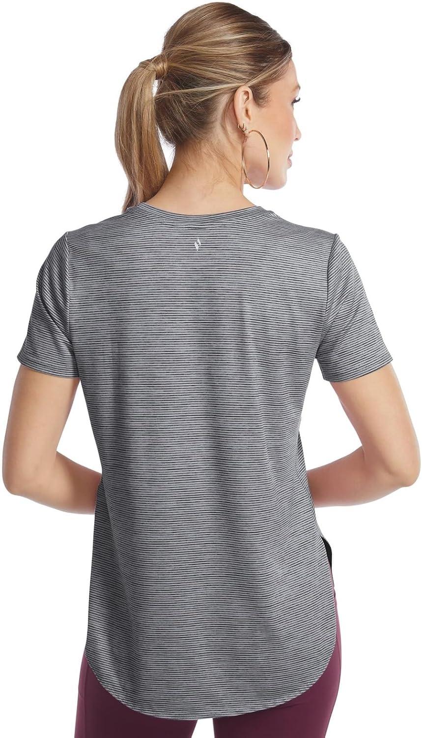 imageSkechers Womens Godri Swift Tunic TeeAgaveIce Stripe Swift Stripe