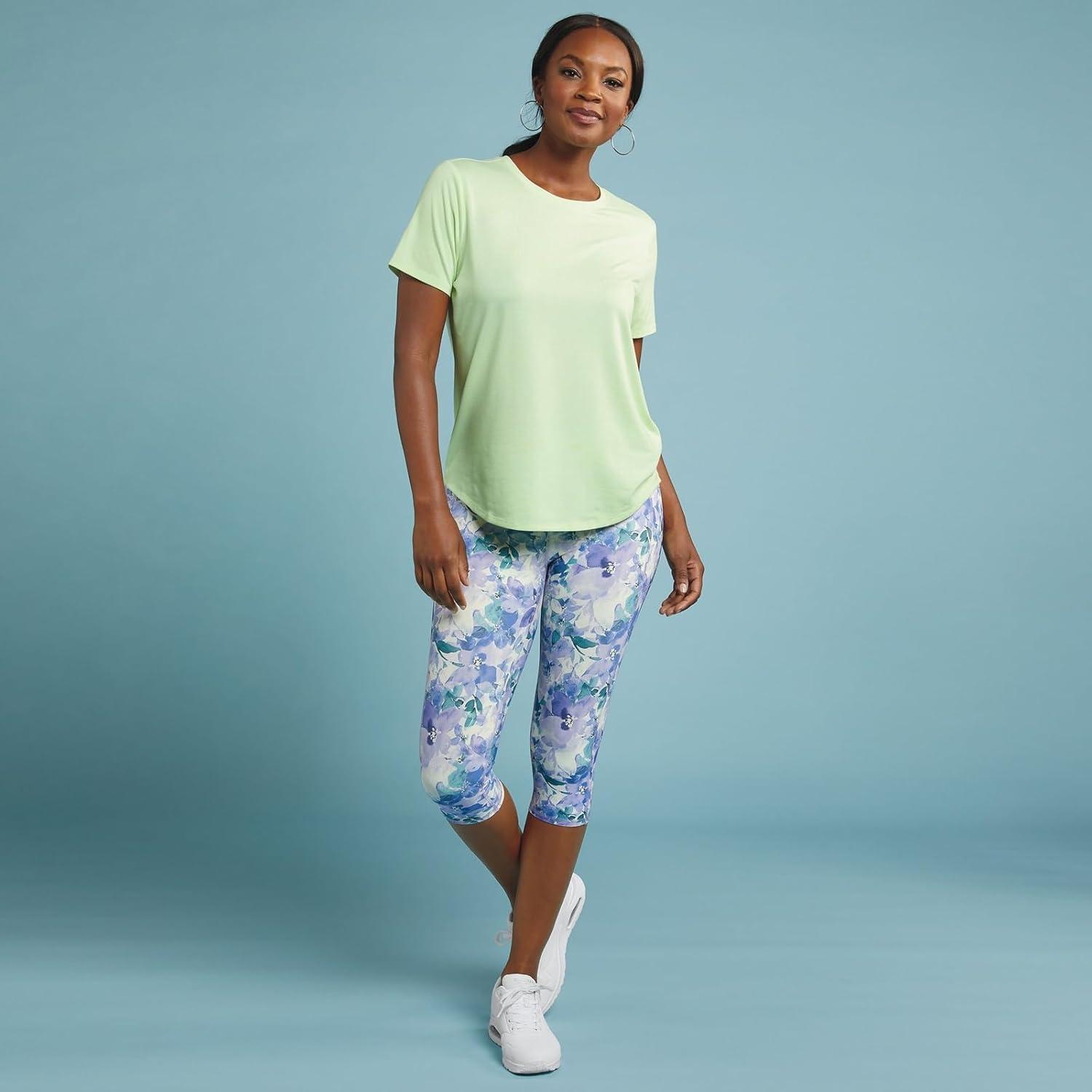 imageSkechers Womens Godri Swift Tunic TeeLettuce Green Bright White Swift