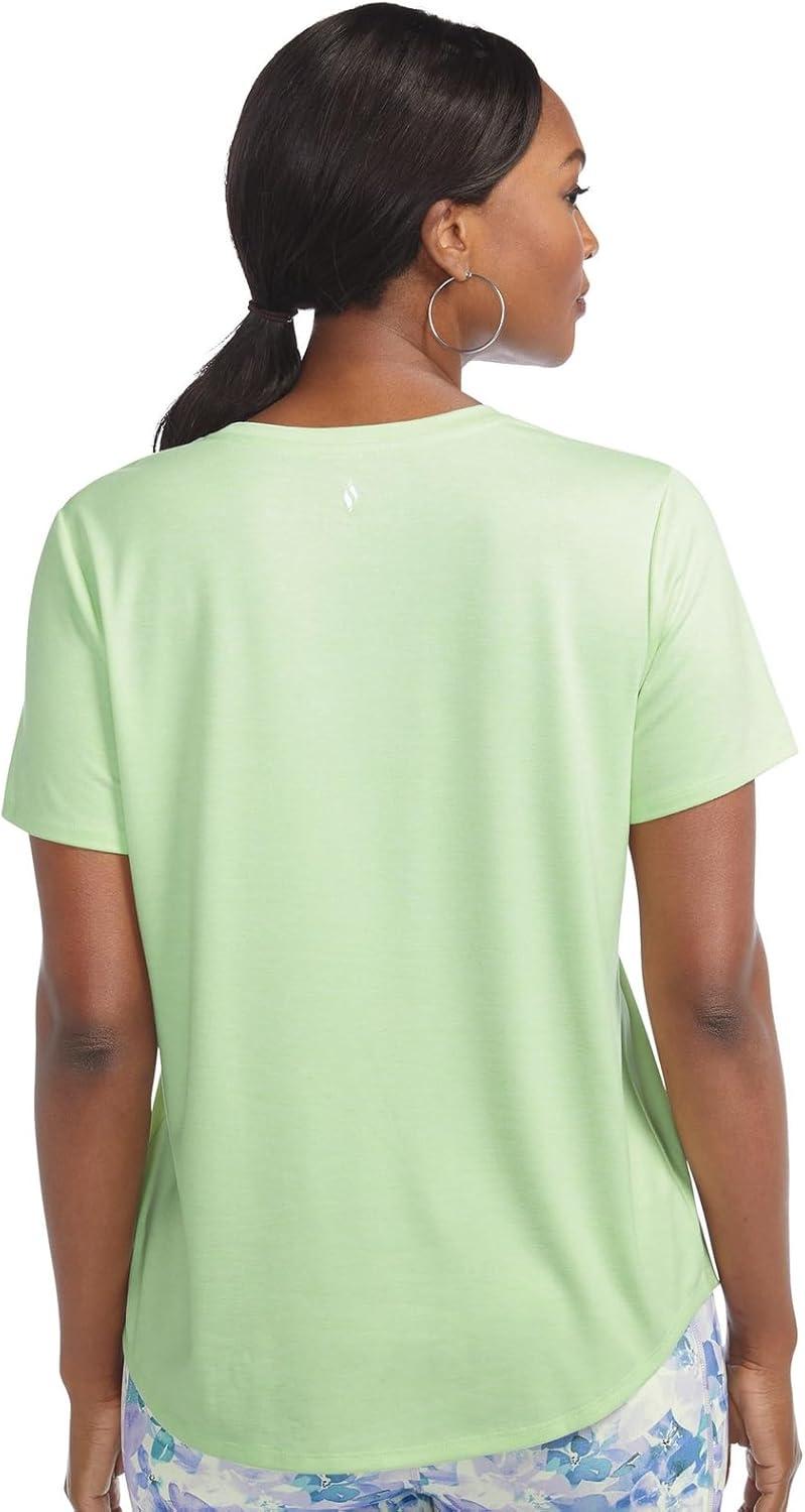 imageSkechers Womens Godri Swift Tunic TeeLettuce Green Bright White Swift
