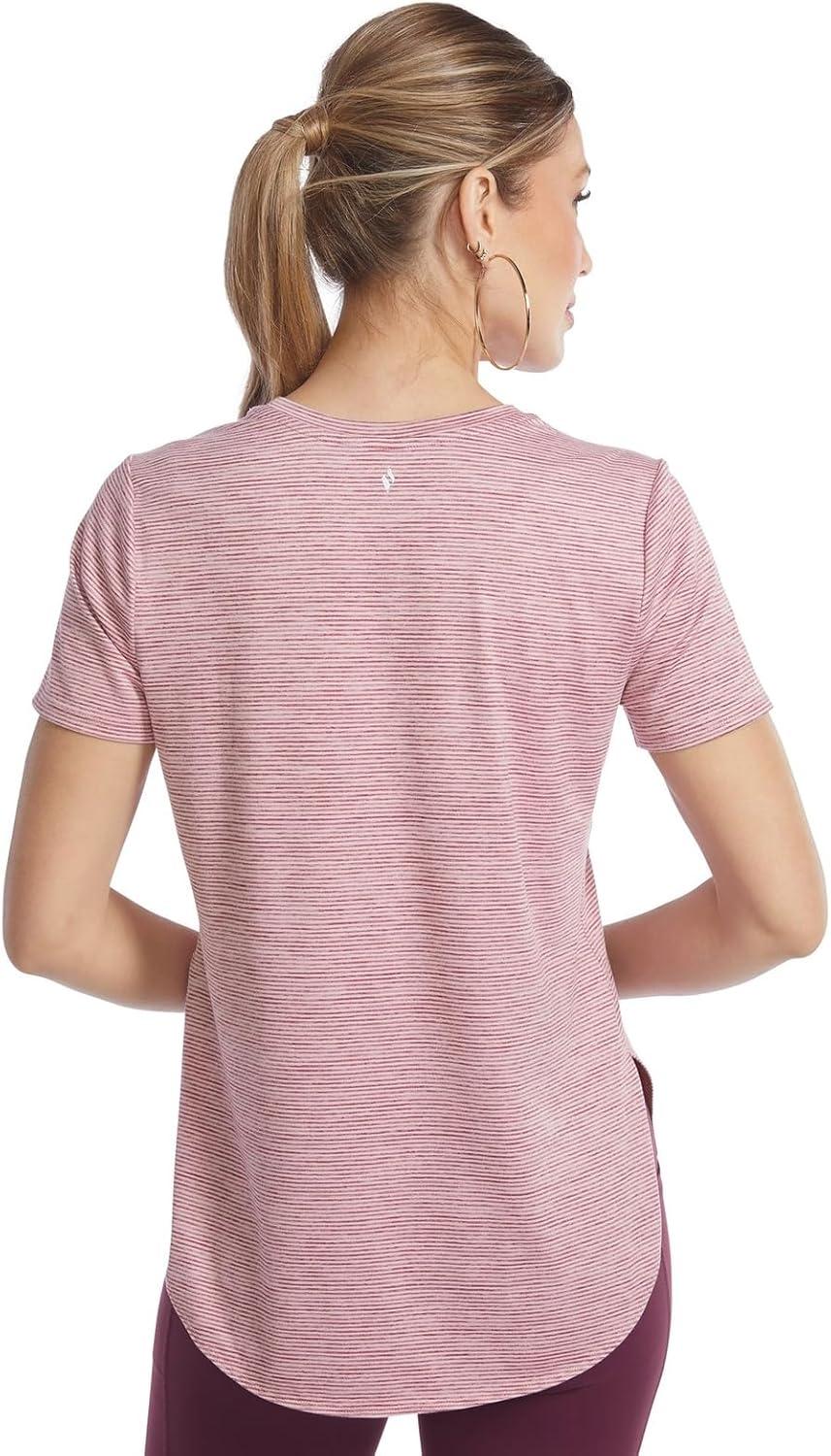 imageSkechers Womens Godri Swift Tunic TeeRose PetalPink Lavender Stripe