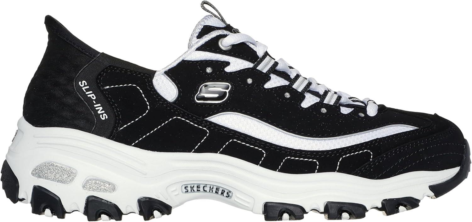 imageSkechers Womens Hands Free DLites New ClassicSneakerBlackWhite