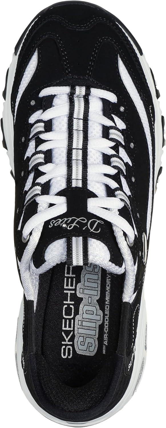 imageSkechers Womens Hands Free DLites New ClassicSneakerBlackWhite