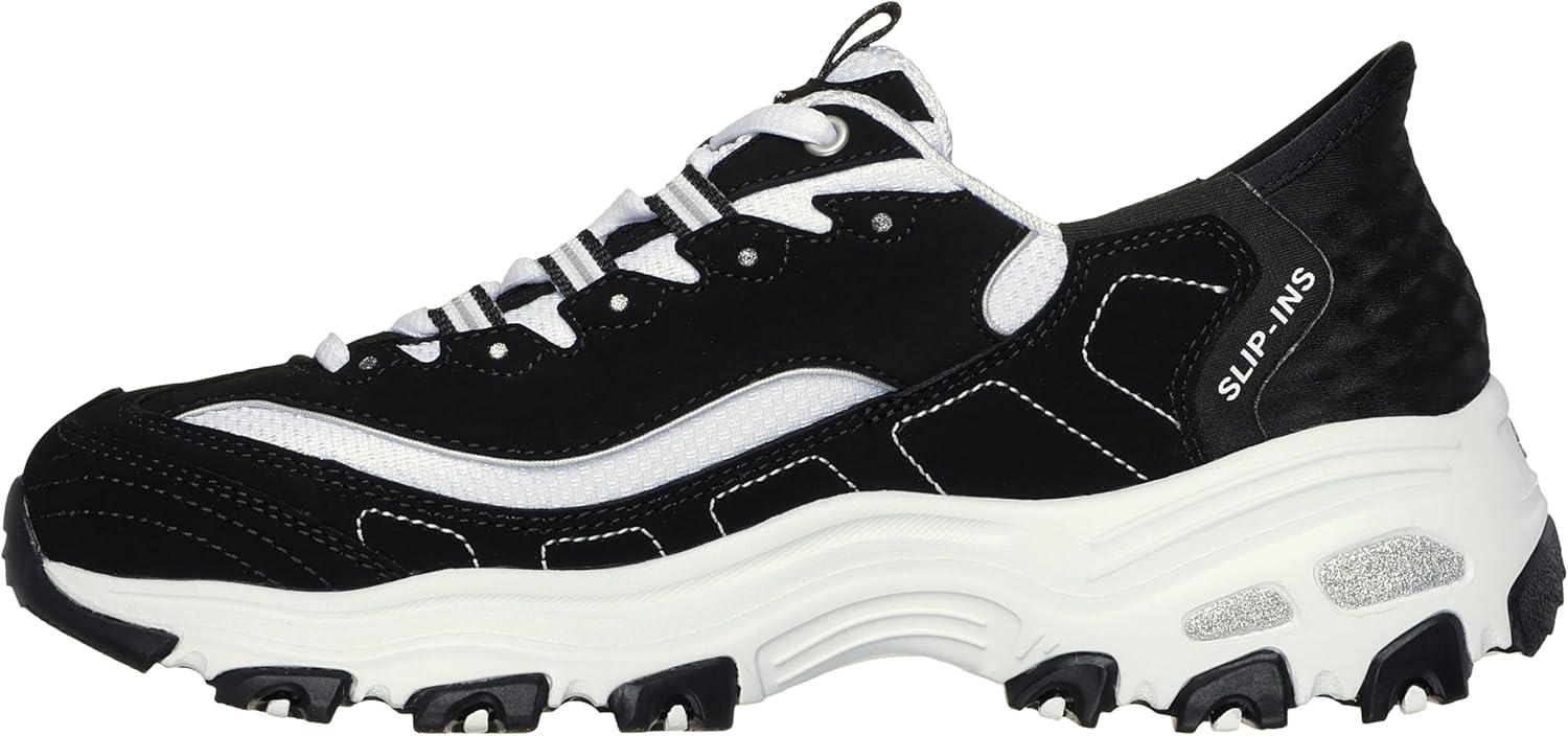 imageSkechers Womens Hands Free DLites New ClassicSneakerBlackWhite