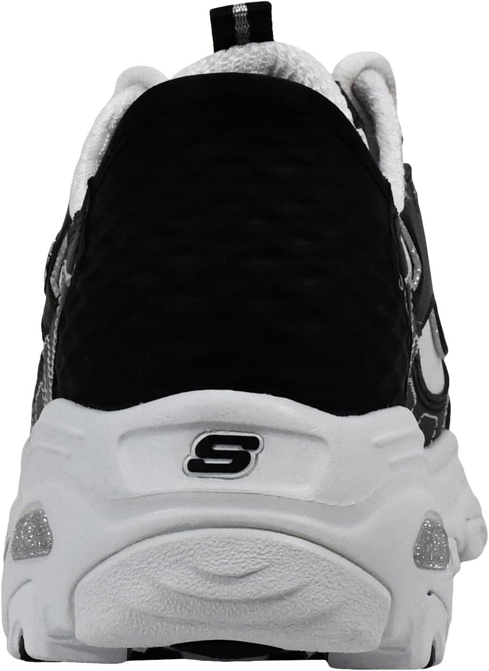 imageSkechers Womens Hands Free DLites New ClassicSneakerBlackWhiteSilver