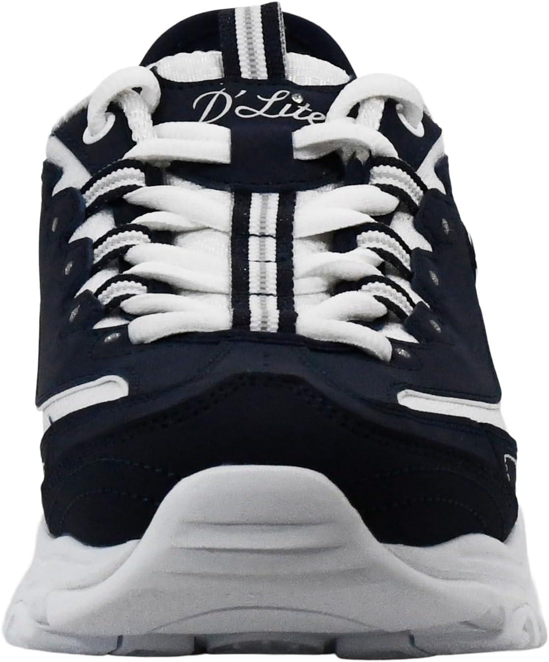 imageSkechers Womens Hands Free DLites New ClassicSneakerNavyWhite