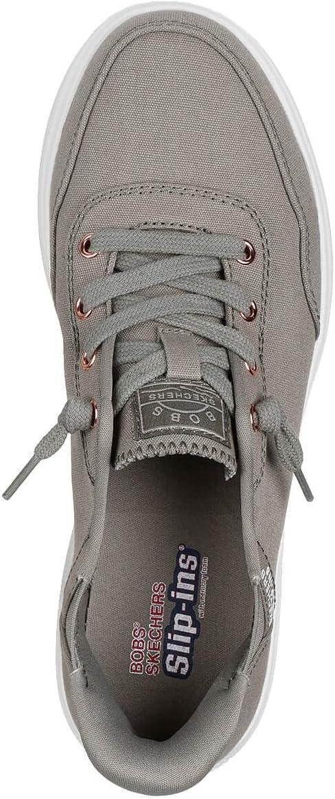 imageSkechers Womens Hands Free SlipIns Skip Cute B Cute Sweet SneakerOlive Canvas