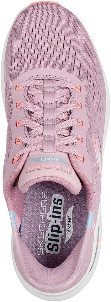 imageSkechers Womens Hands Free Slipins Arch Fit 20Easy ChicMauve Mesh Multi Trim