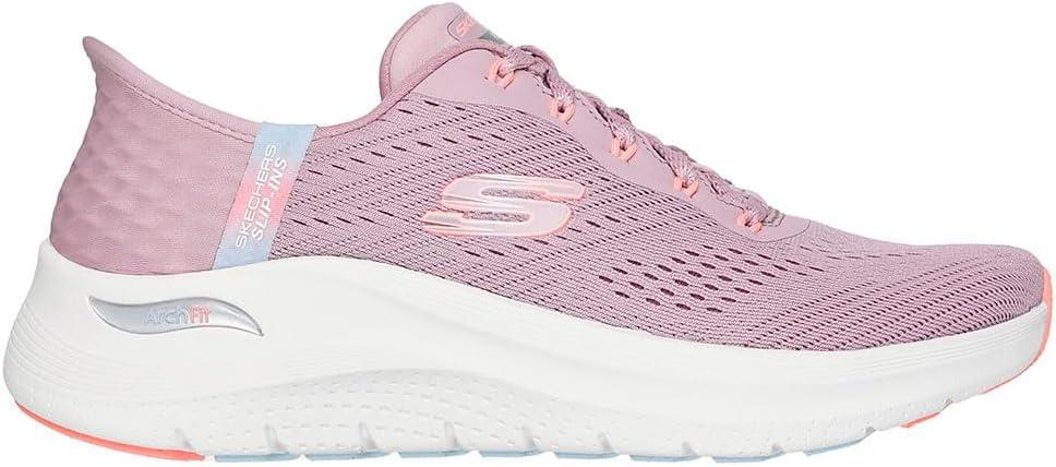 imageSkechers Womens Hands Free Slipins Arch Fit 20Easy ChicMauve Mesh Multi Trim