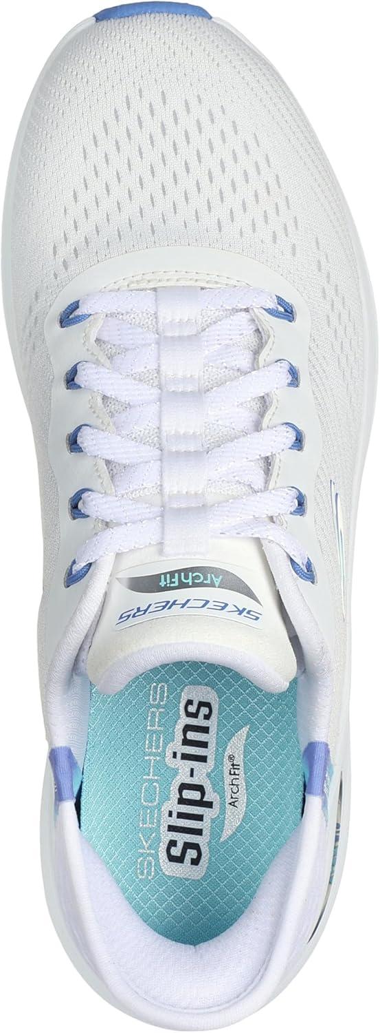 imageSkechers Womens Hands Free Slipins Arch Fit 20Easy ChicWblwhiteBlue