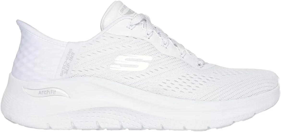 imageSkechers Womens Hands Free Slipins Arch Fit 20Easy ChicWhite