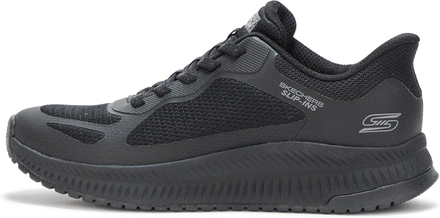 imageSkechers Womens Hands Free Slipins Bobs Squad 4 Staple LookBlackBlack