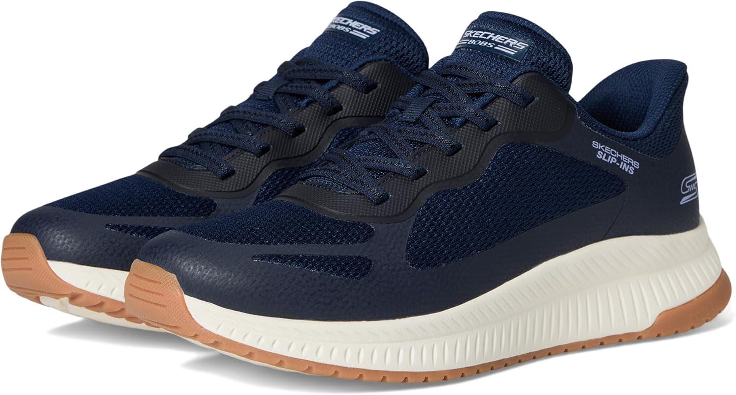imageSkechers Womens Hands Free Slipins Bobs Squad 4 Staple LookNavy