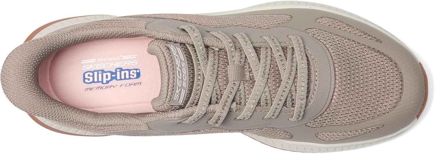 imageSkechers Womens Hands Free Slipins Bobs Squad 4 Staple LookTaupe